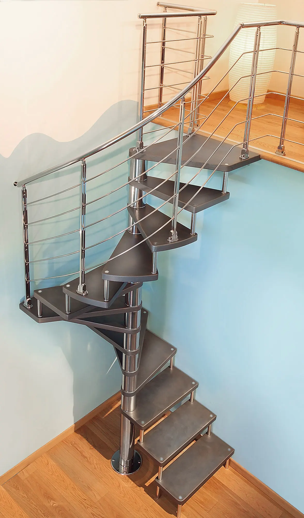 spiral resin staircase