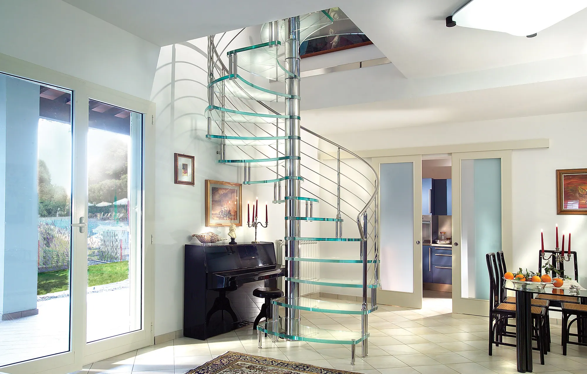 glass skywalk staircase marretti