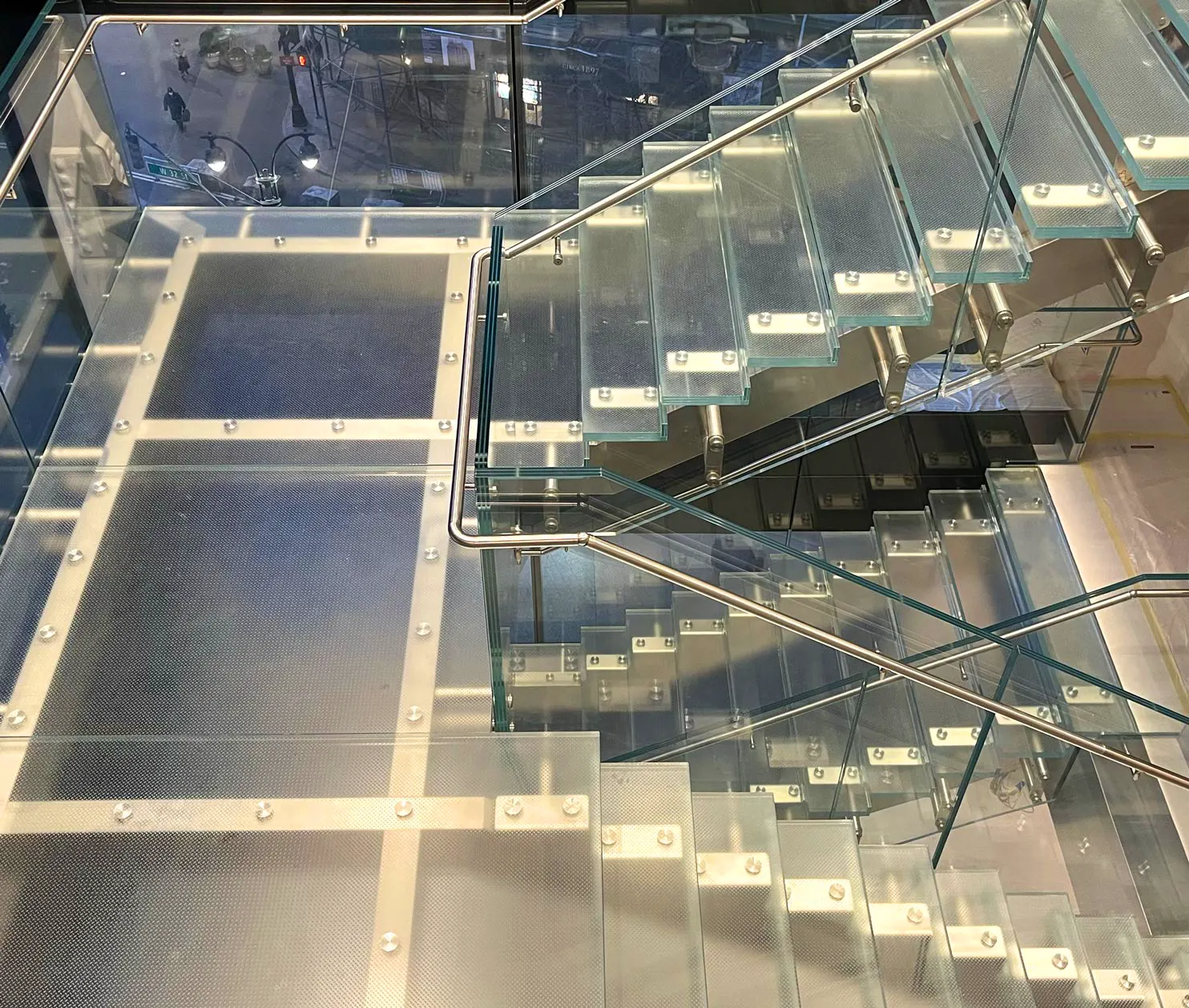 glass steel stairs marretti2 glass steel stairs marretti2