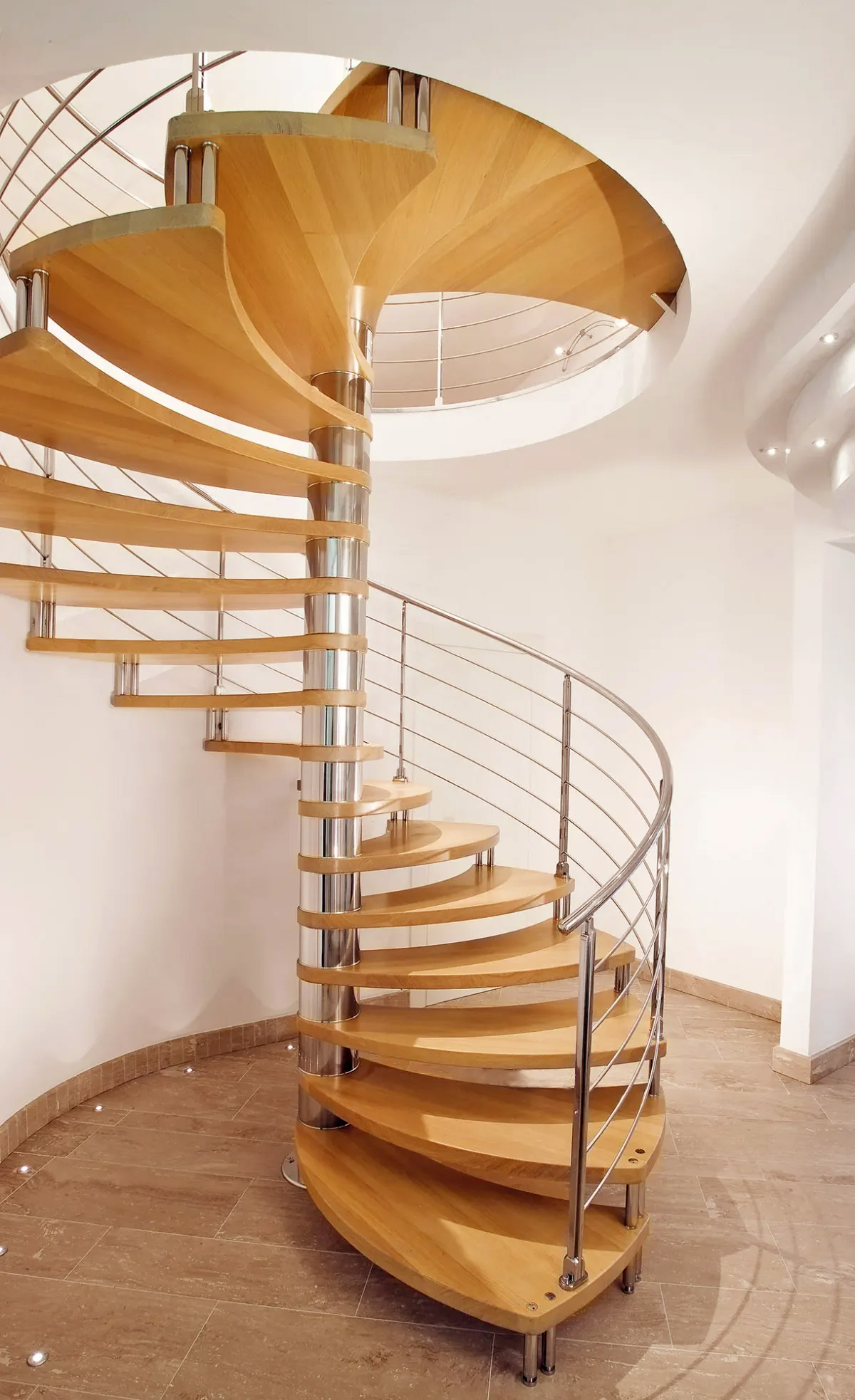 spiral wooden staircase marretti1