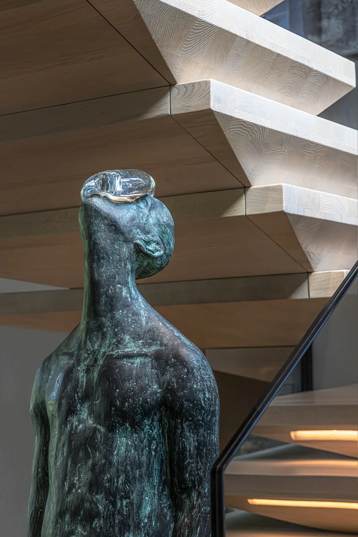 staircase sculptural wooden marretti4